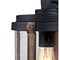 Westinghouse Fixture Wall Outdoor 60W Armin, Textured Black Barnwood Clear Seeded Glass 6358800 - alternate 4